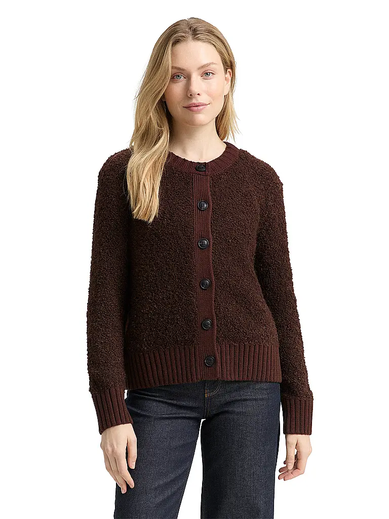 TOM TAILOR | Strickjacke | braun