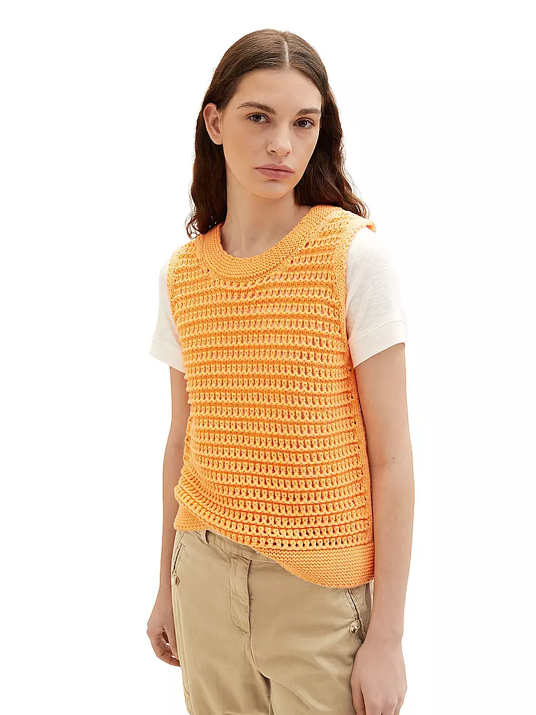 TOM TAILOR | Strickpullunder | orange