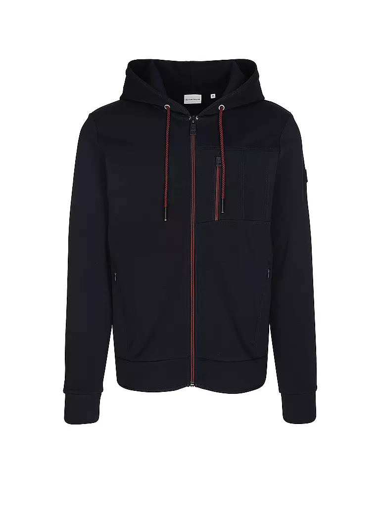 TOM TAILOR | Sweatjacke  | dunkelblau