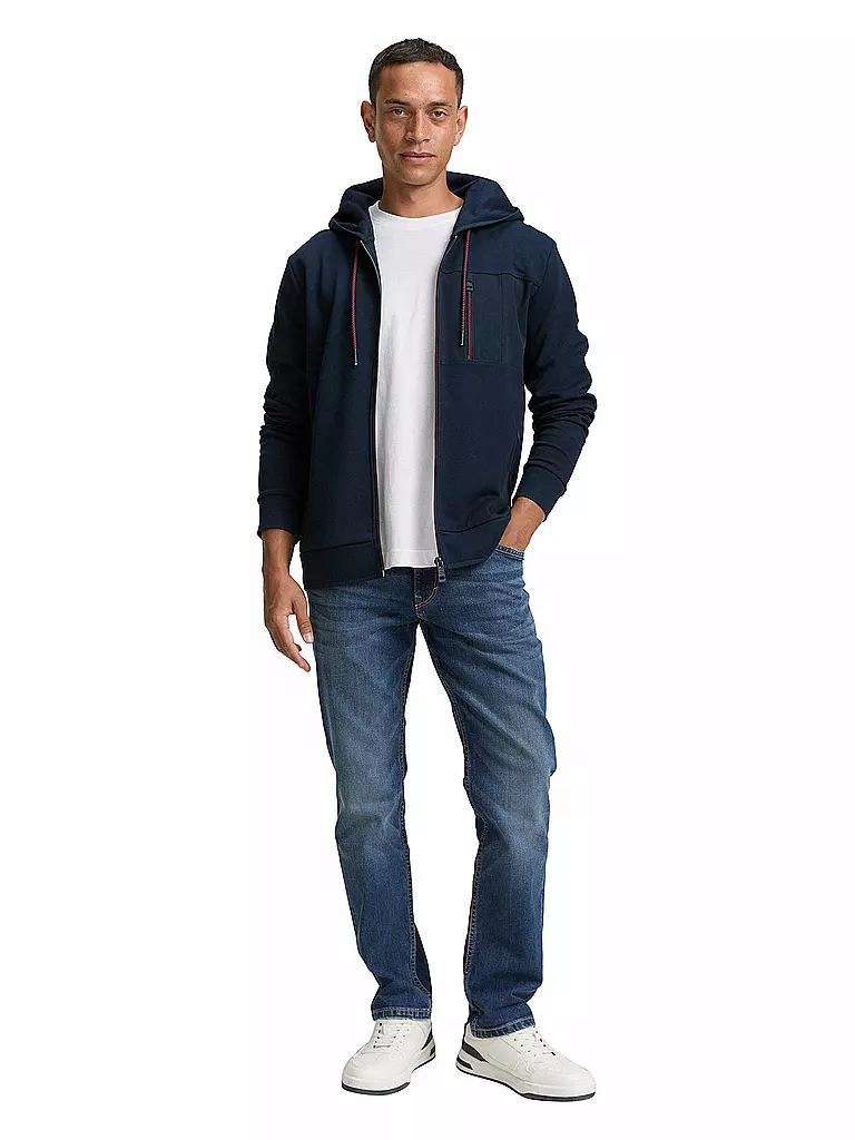 TOM TAILOR | Sweatjacke  | dunkelblau
