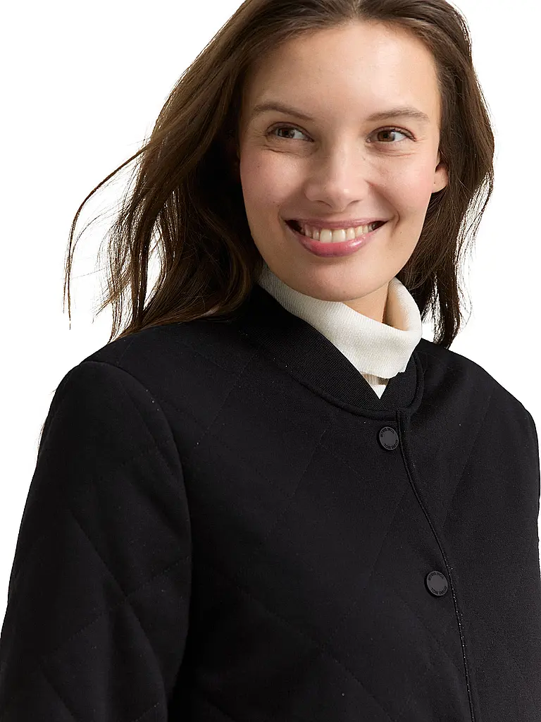 TOM TAILOR | Sweatjacke  | Schwarz