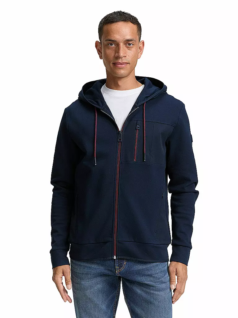 TOM TAILOR | Sweatjacke  | dunkelblau