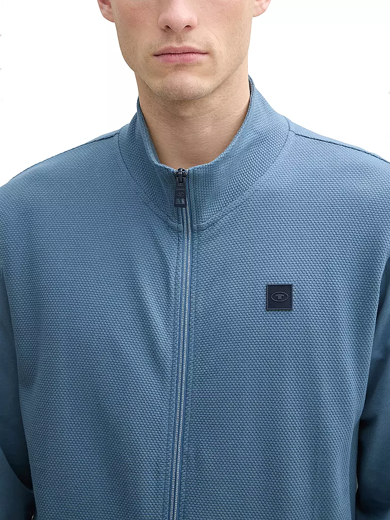 TOM TAILOR | Sweatjacke | blau