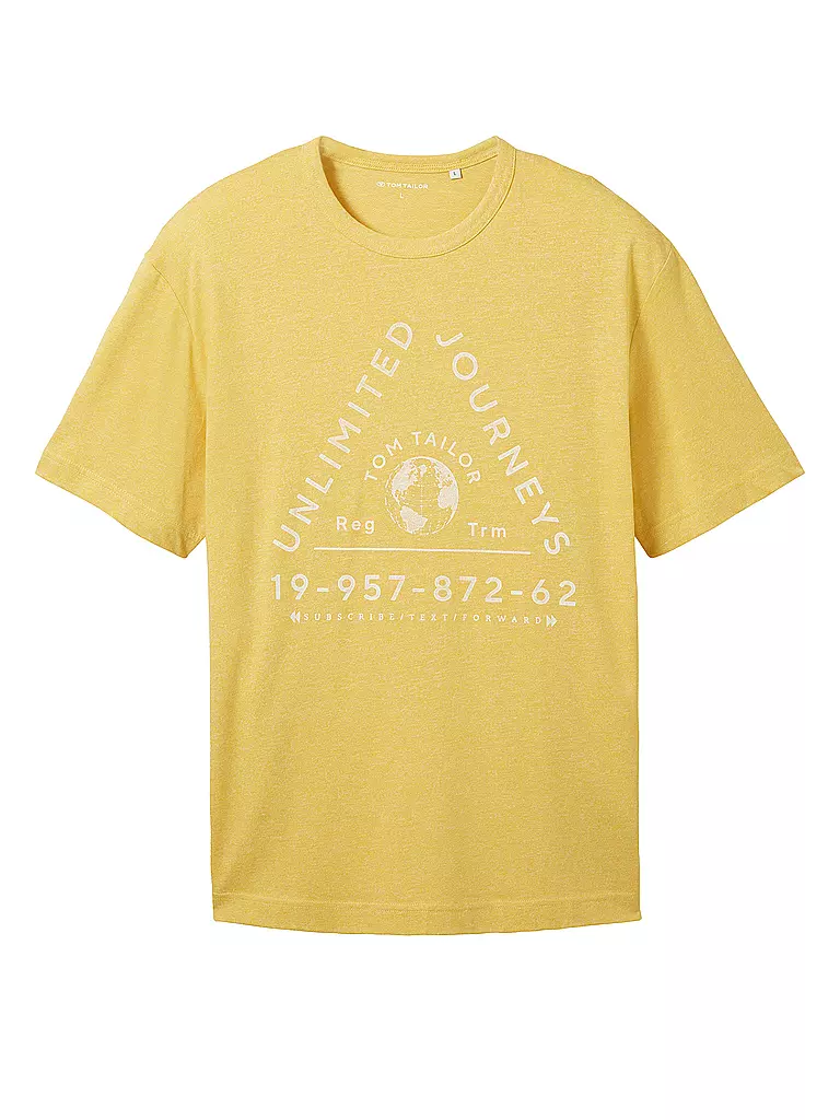 TOM TAILOR | T-Shirt  | gelb