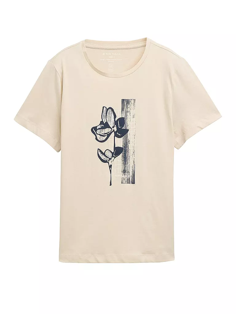 TOM TAILOR | T-Shirt  | beige