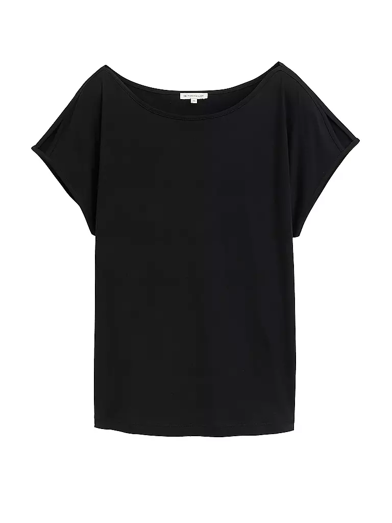 TOM TAILOR | T-Shirt  | schwarz