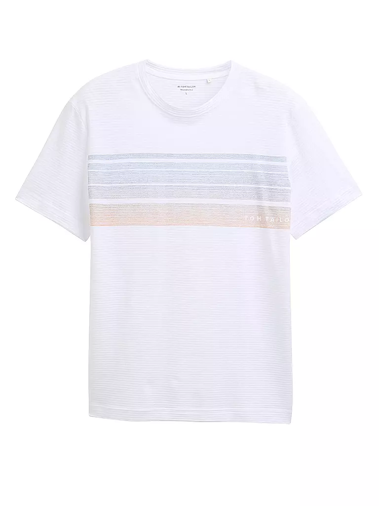TOM TAILOR | T-Shirt  | weiss