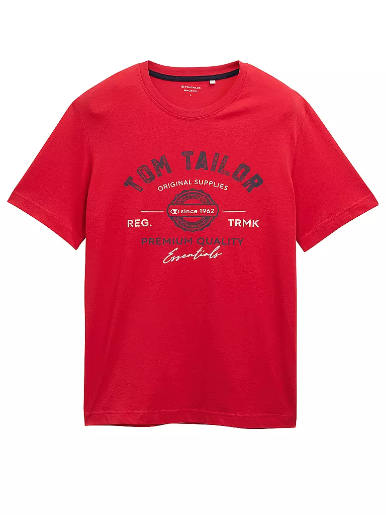 TOM TAILOR | T-Shirt  | rot