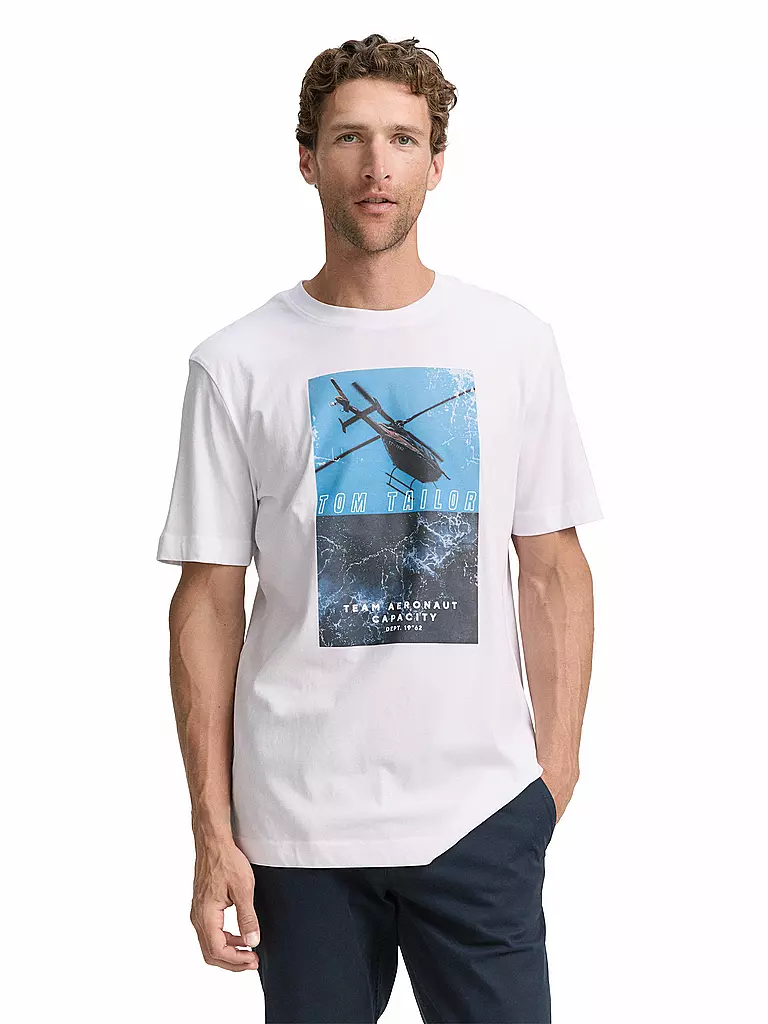 TOM TAILOR | T-Shirt  | weiss