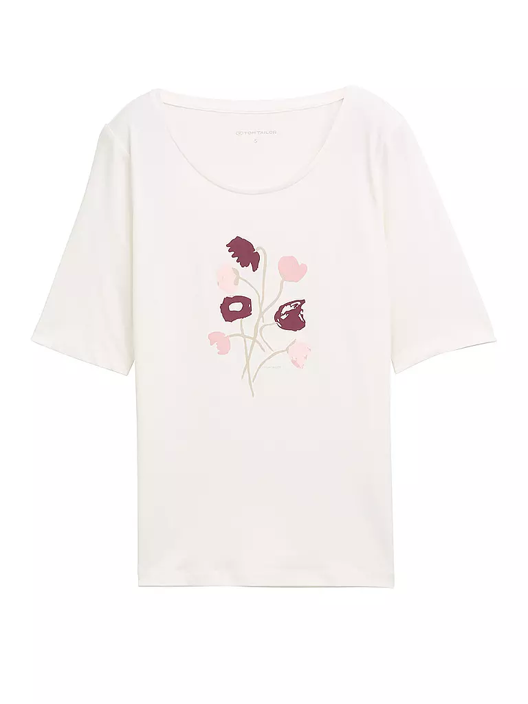 TOM TAILOR | T-Shirt  | creme