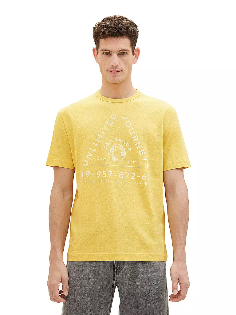 TOM TAILOR | T-Shirt  | gelb