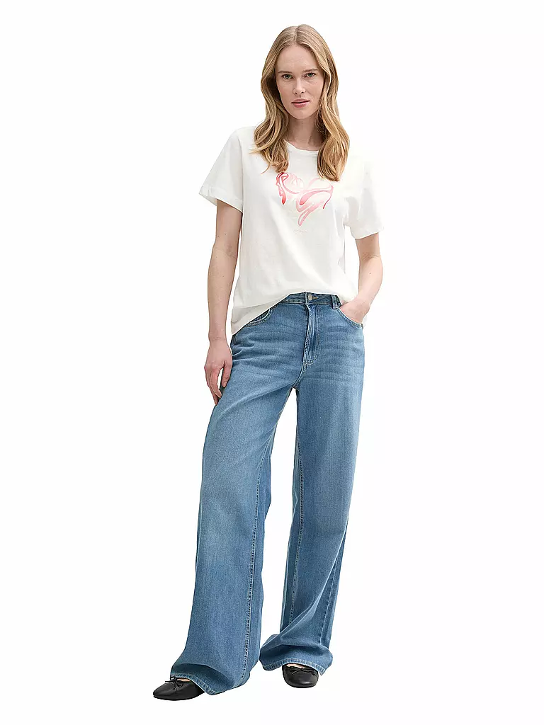 TOM TAILOR | T-Shirt  | creme