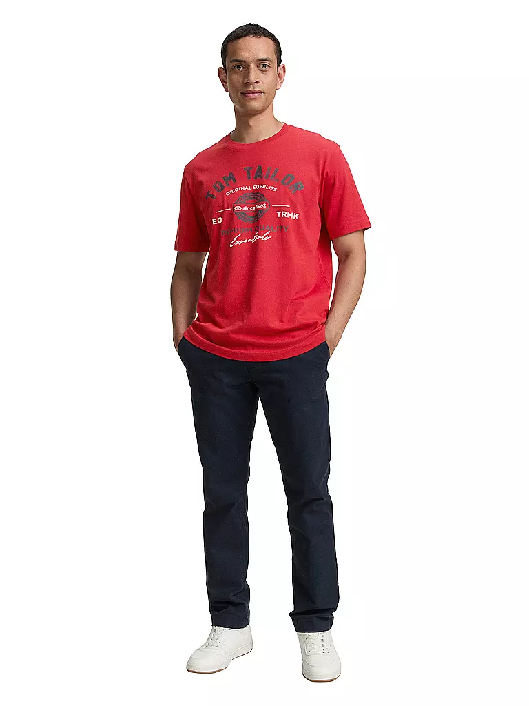TOM TAILOR | T-Shirt  | rot