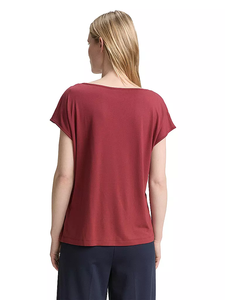 TOM TAILOR | T-Shirt  | dunkelrot