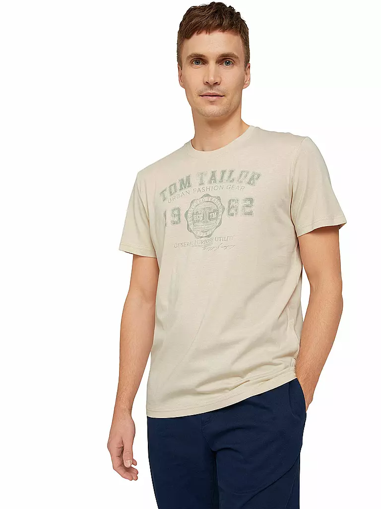 TOM TAILOR | T-Shirt  | beige