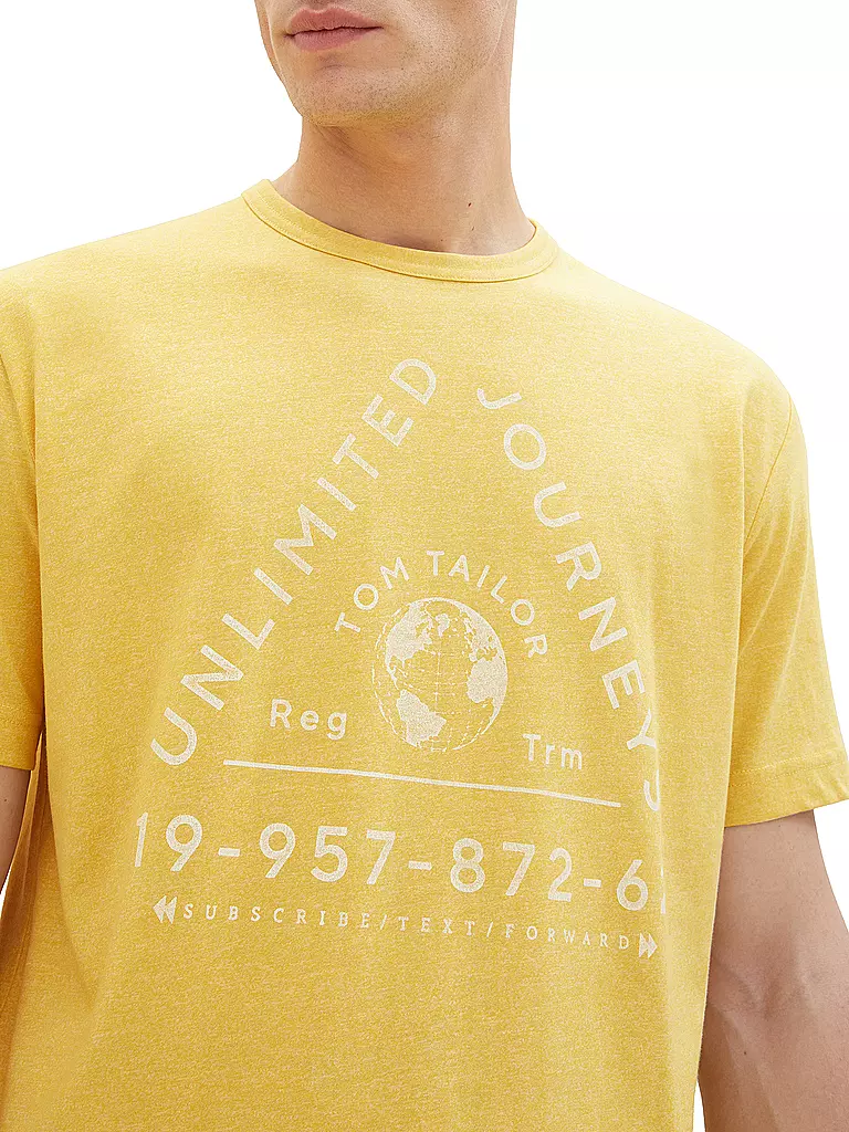 TOM TAILOR | T-Shirt  | gelb