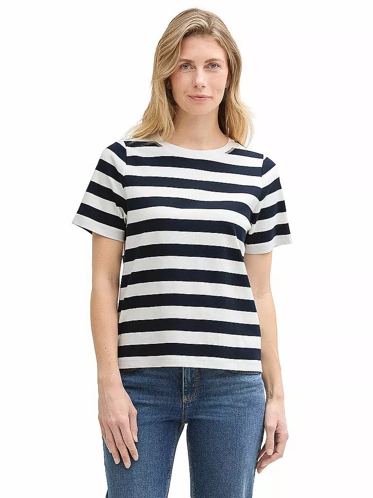 TOM TAILOR | T-Shirt  | dunkelblau