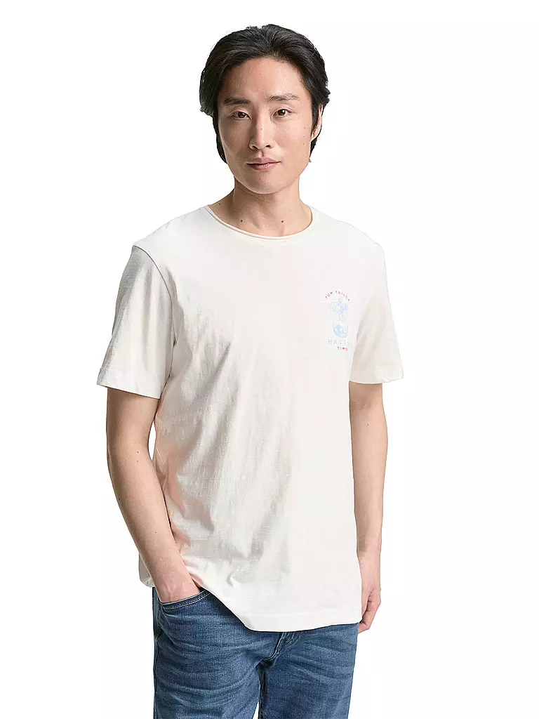 TOM TAILOR | T-Shirt  | weiss