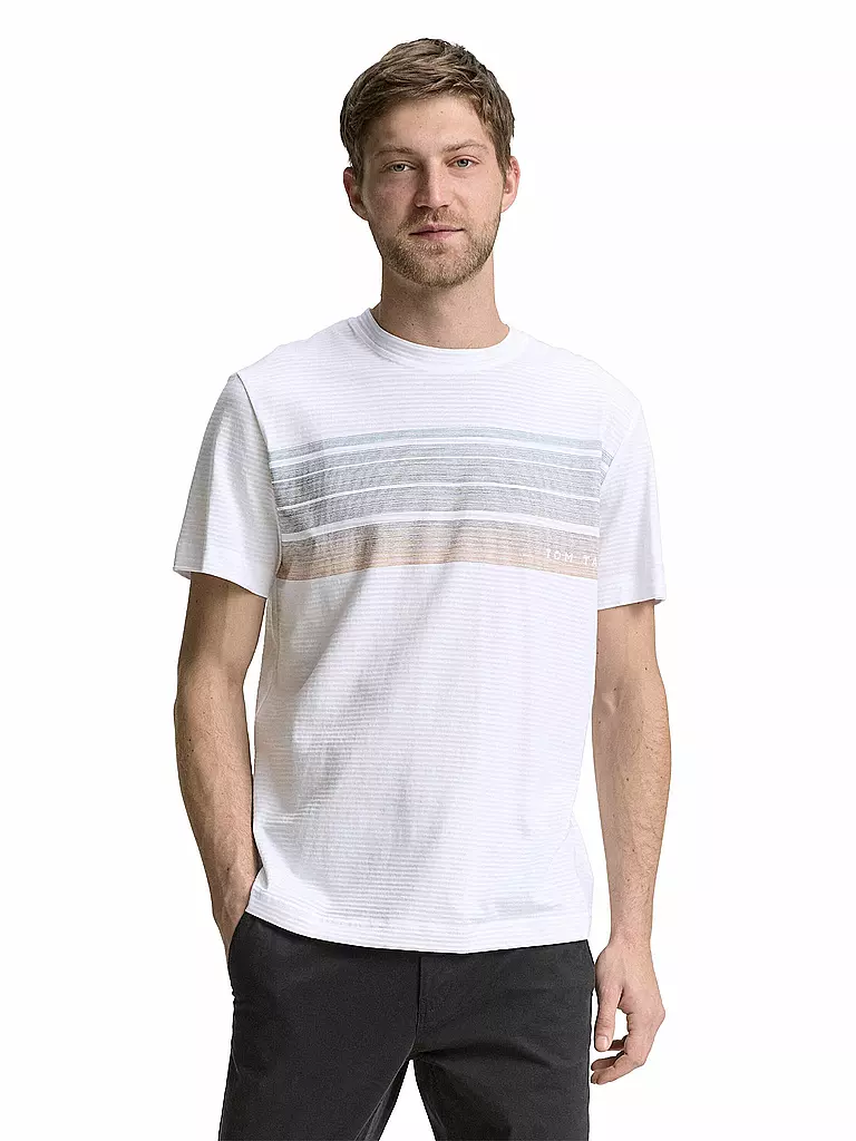 TOM TAILOR | T-Shirt  | weiss
