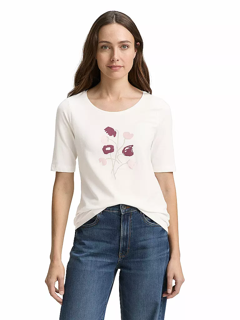 TOM TAILOR | T-Shirt  | creme