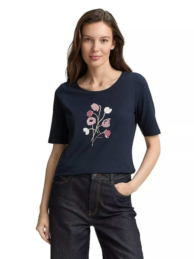 TOM TAILOR | T-Shirt  | dunkelblau