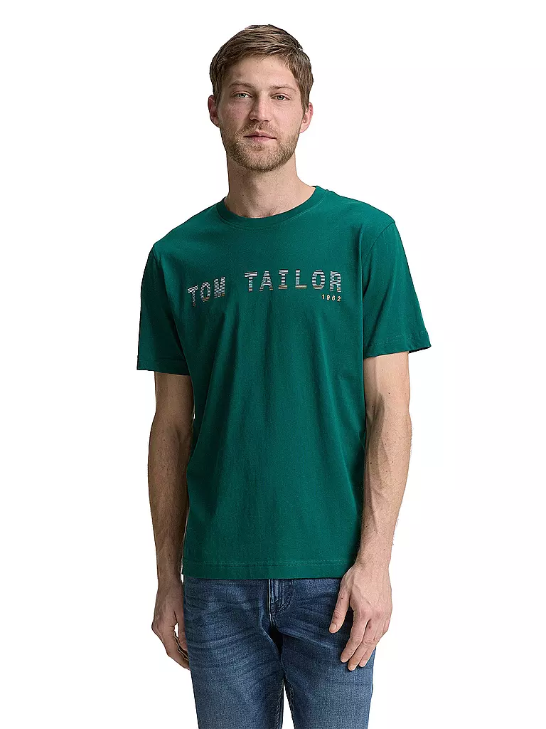 TOM TAILOR | T-Shirt  | dunkelgrün