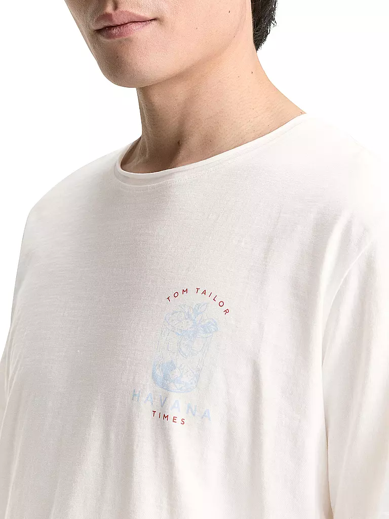 TOM TAILOR | T-Shirt  | weiss