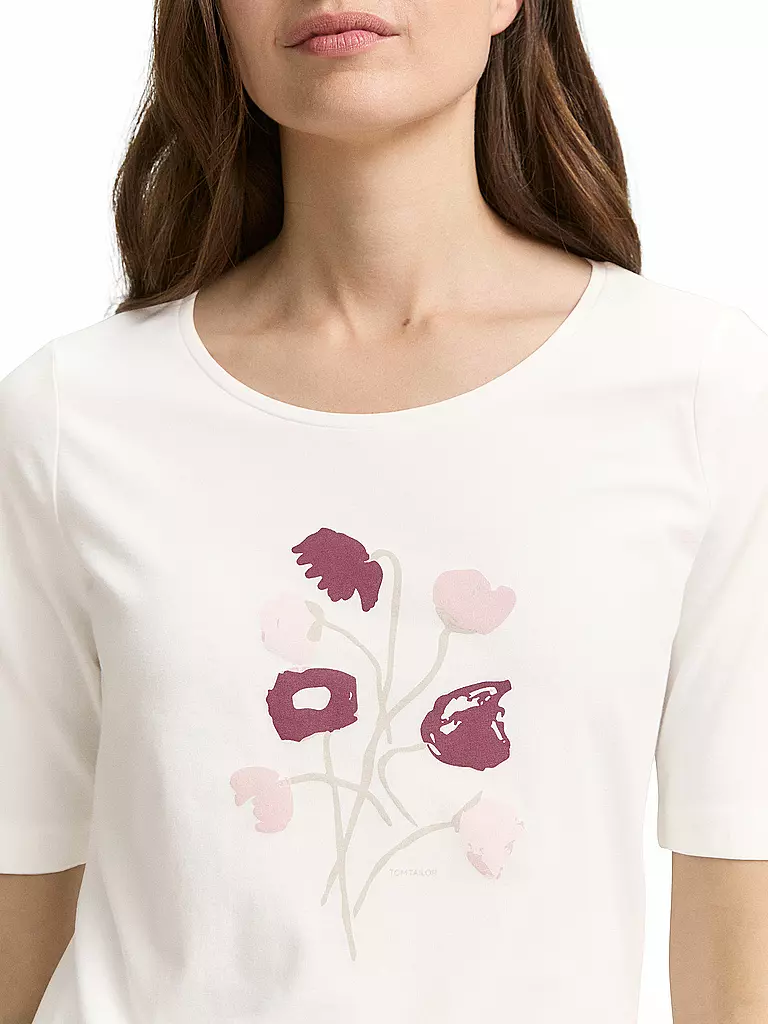 TOM TAILOR | T-Shirt  | creme
