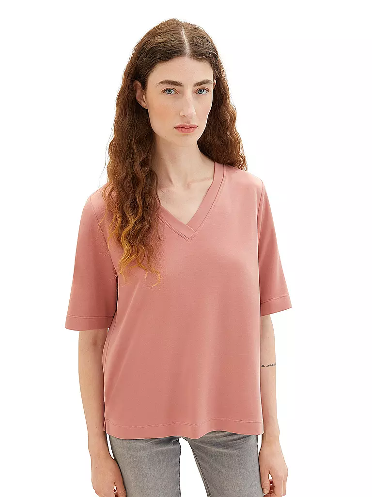TOM TAILOR | T-Shirt  | rosa