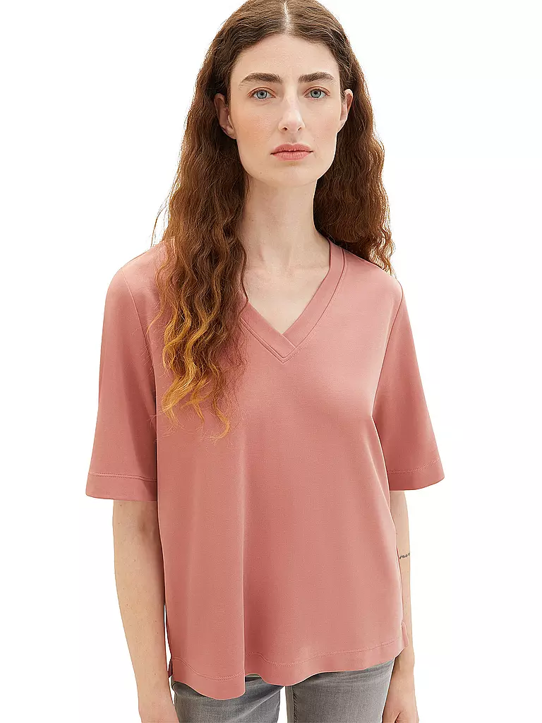 TOM TAILOR | T-Shirt  | rosa