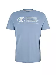TOM TAILOR | T-Shirt Regular Fit | hellblau