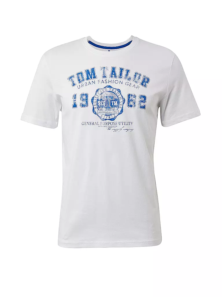 TOM TAILOR | T-Shirt Regular Fit | weiss