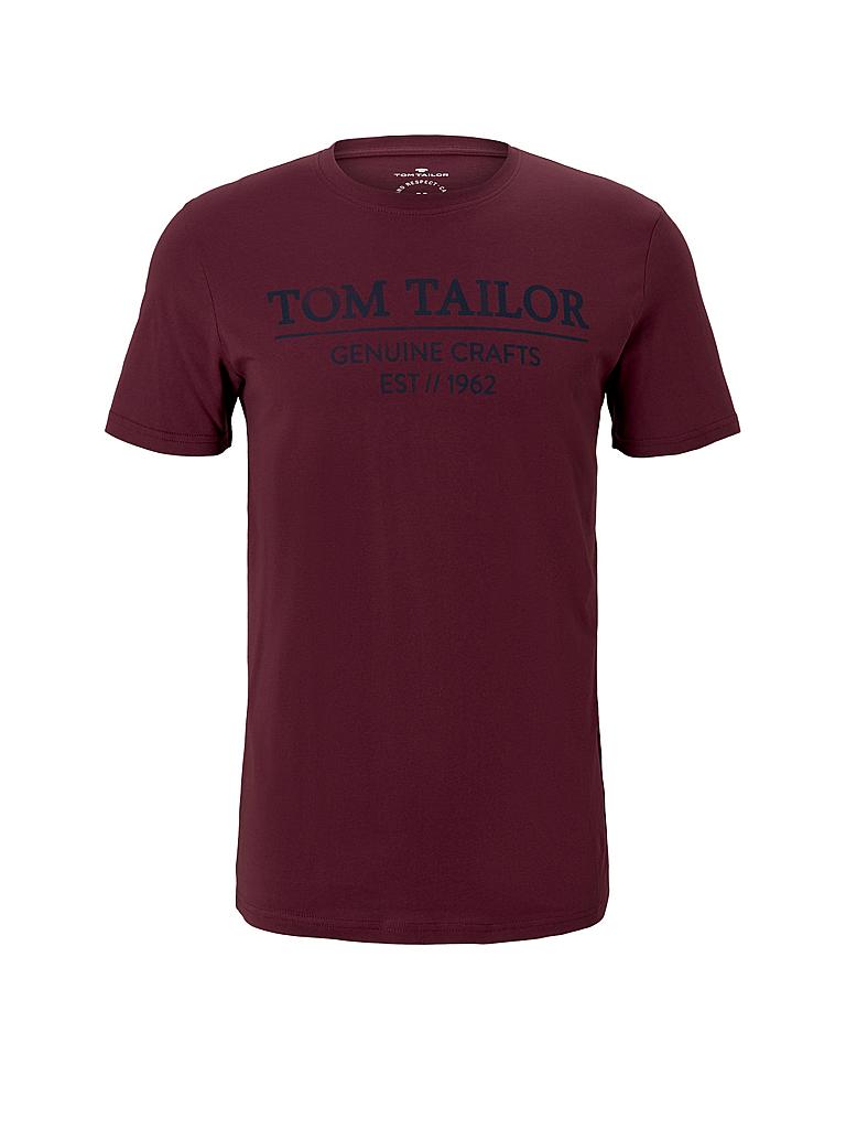 TOM TAILOR | T-Shirt Regular FIt | rot