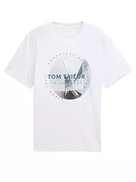 TOM TAILOR | T-Shirt | Weiss