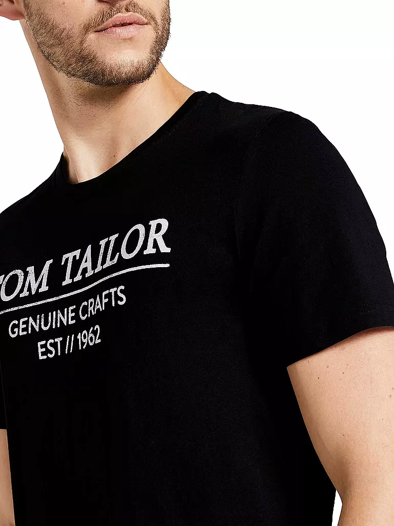 TOM TAILOR | T-Shirt | schwarz