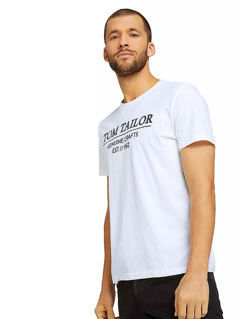 TOM TAILOR | T-Shirt | weiss