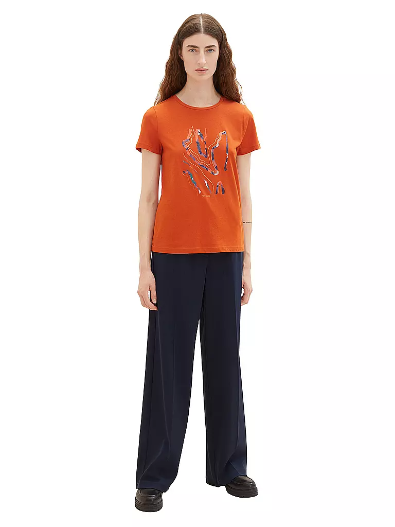 TOM TAILOR | T-Shirt | orange