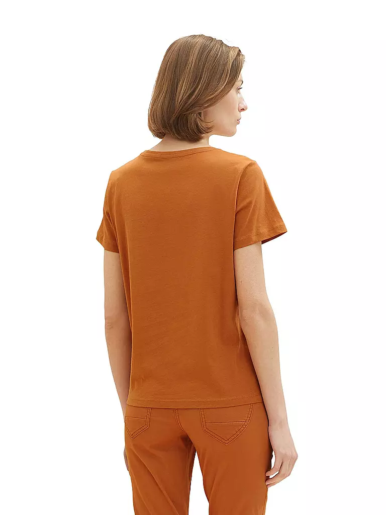 TOM TAILOR | T-Shirt | dunkelrot