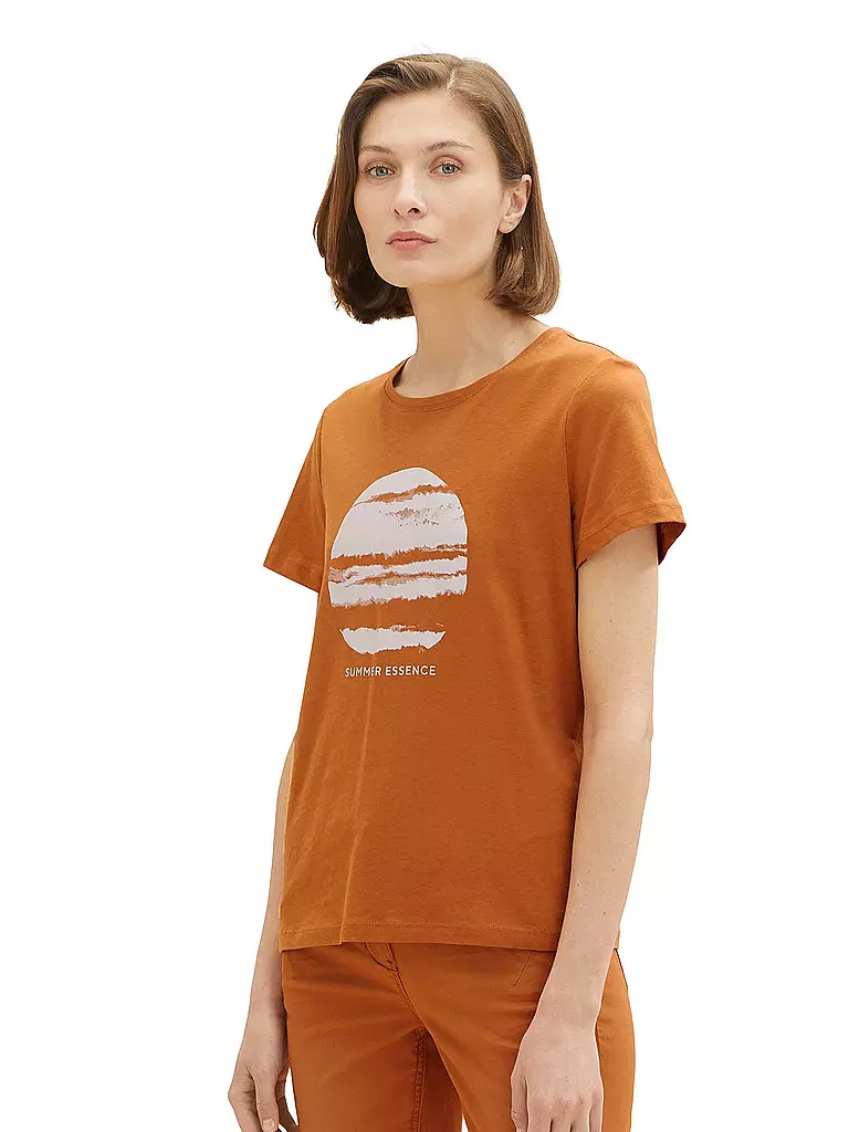 TOM TAILOR | T-Shirt | dunkelrot