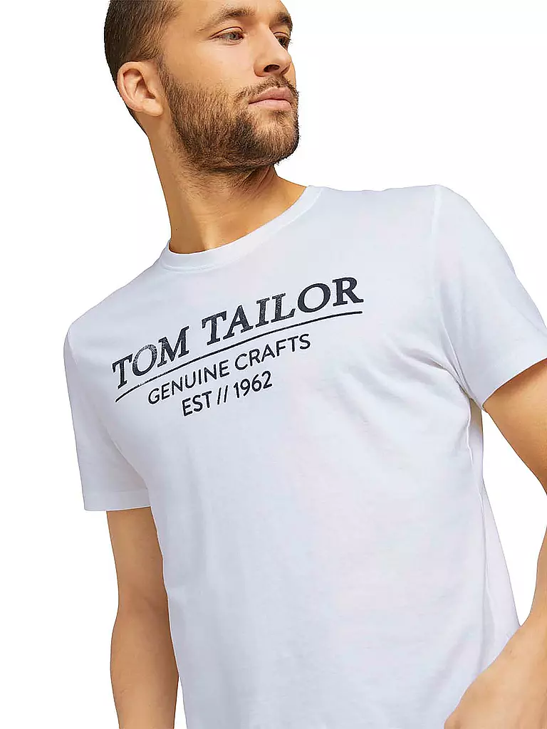 TOM TAILOR | T-Shirt | weiss