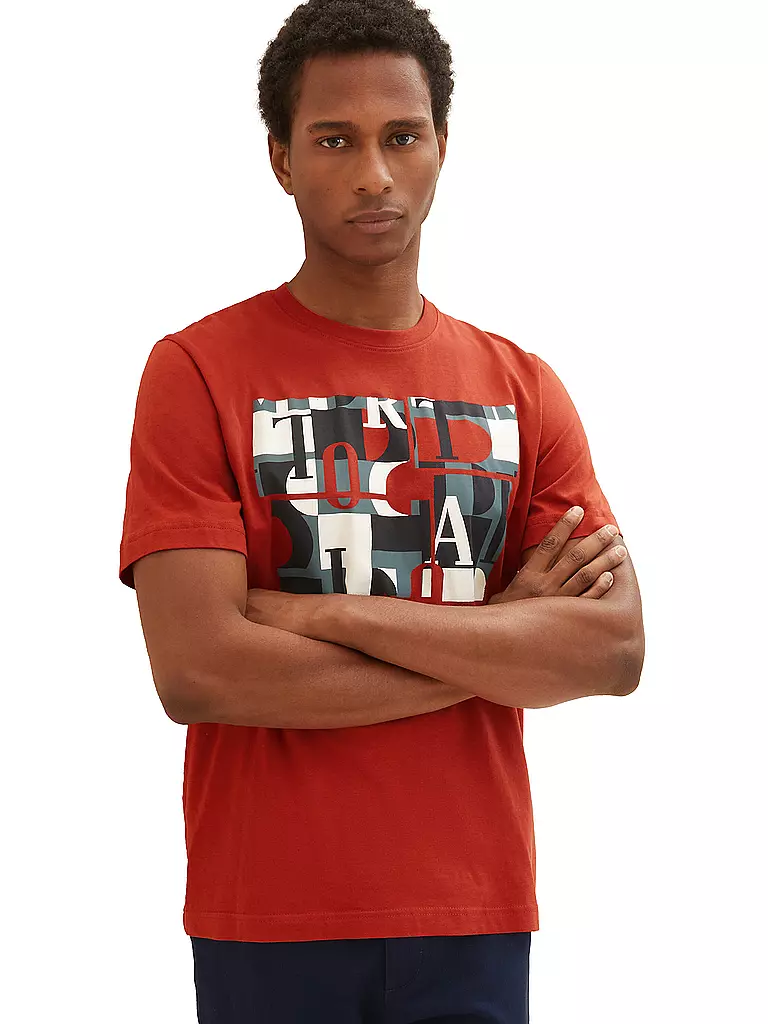 TOM TAILOR | T-Shirt | rot