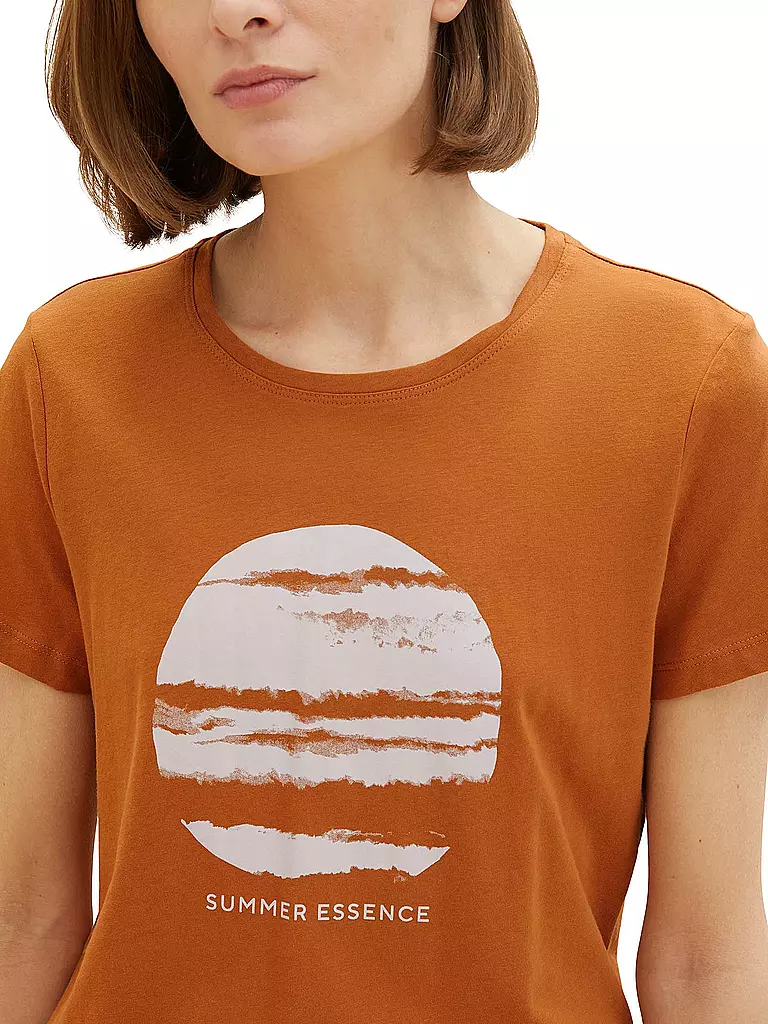 TOM TAILOR | T-Shirt | dunkelrot