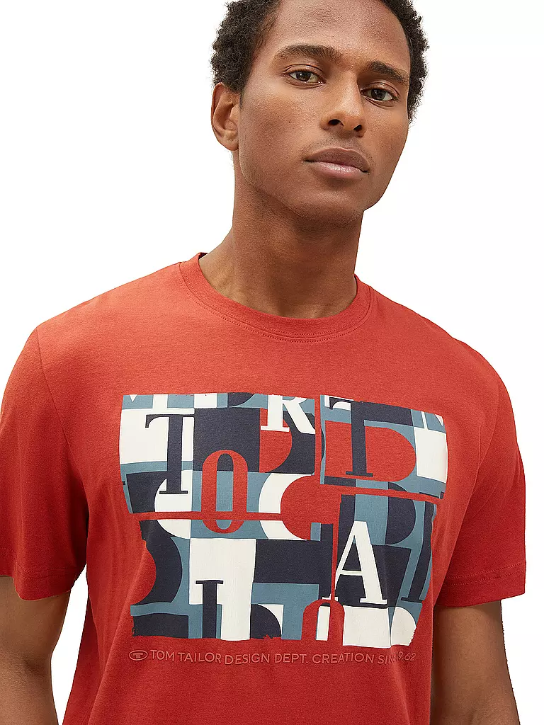 TOM TAILOR | T-Shirt | rot