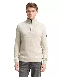 TOM TAILOR | Troyer Pullover  | beige
