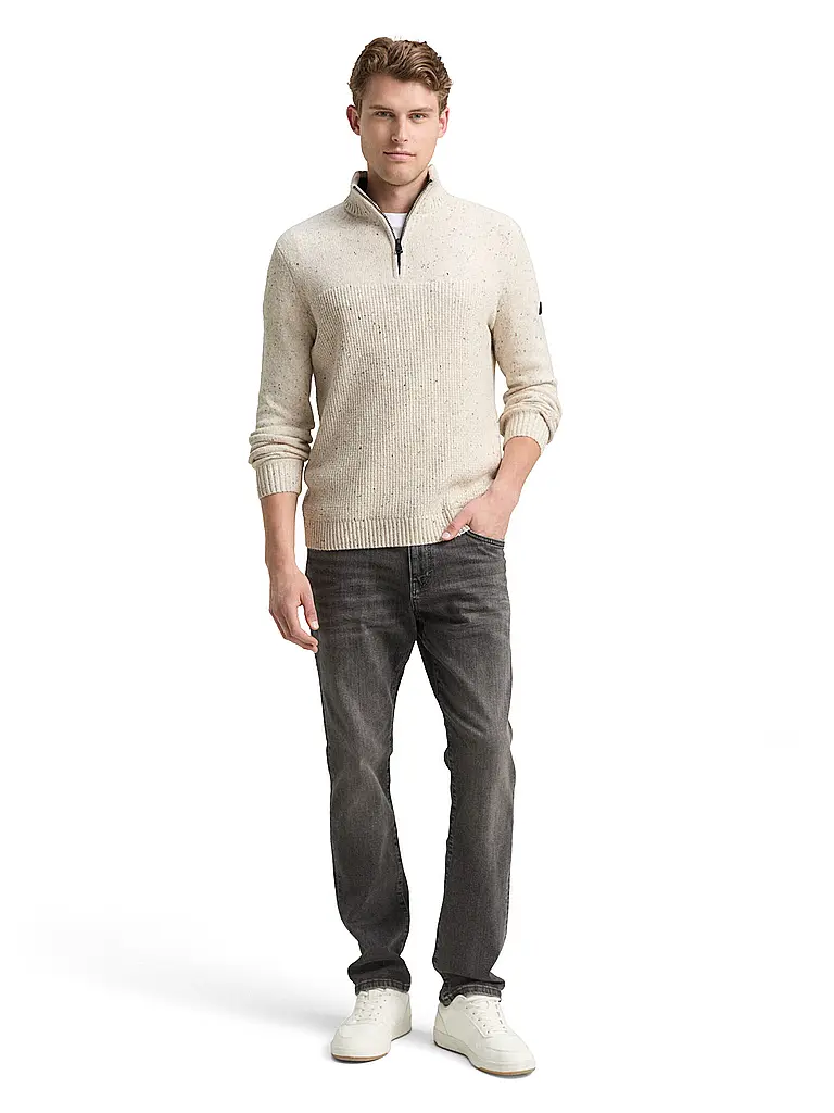TOM TAILOR | Troyer Pullover  | beige
