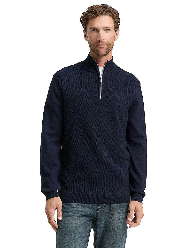 TOM TAILOR | Troyer Pullover  | Blau