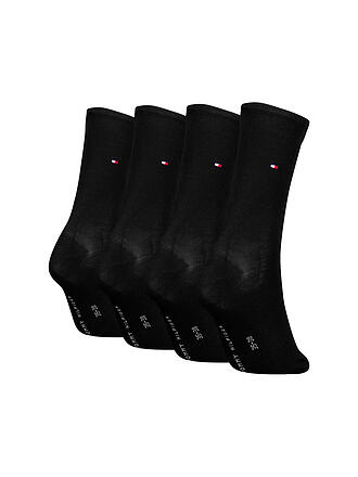 TOMMY HILFIGER | Socken 4er Pkg. Black 