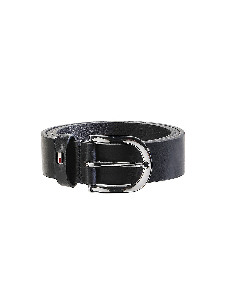 TOMMY HILFIGER Ledergürtel DANNY blau | 80