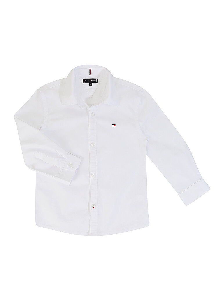 TOMMY HILFIGER Jungen Hemd Slim Fit weiss | 92