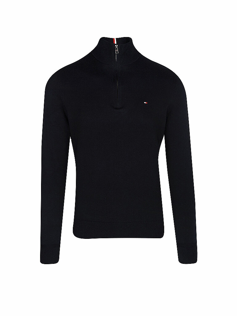 Tommy Hilfiger Quarter Zip Sweater Dark Blue
